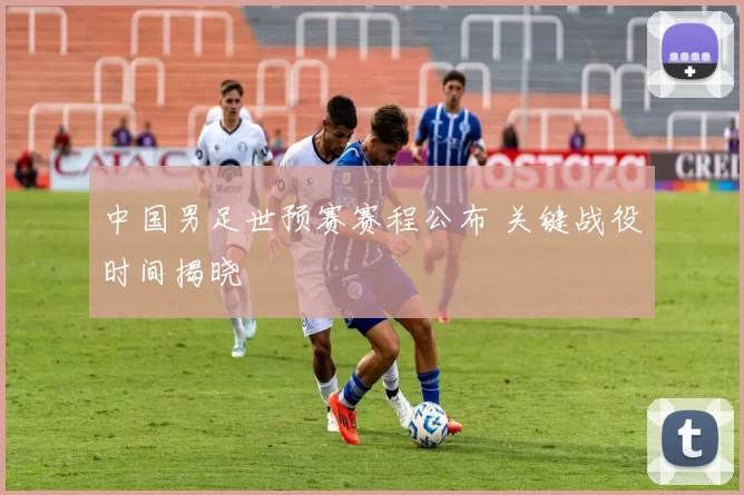 中国男足世预赛赛程公布 关键战役时间揭晓