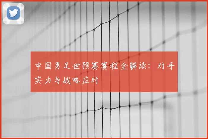 中国男足世预赛赛程全解读：对手实力与战略应对