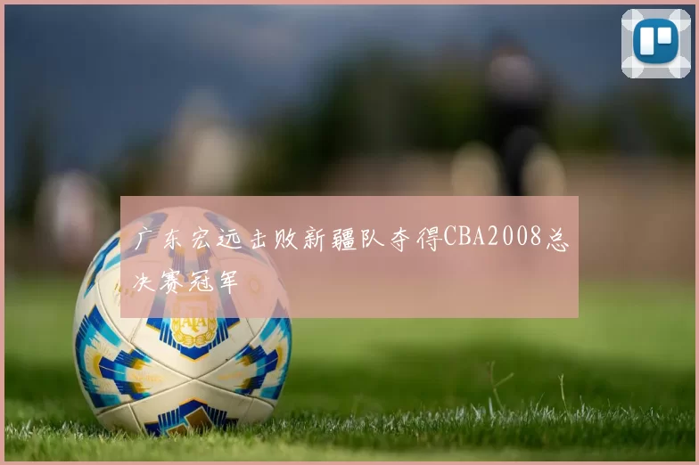 广东宏远击败新疆队夺得CBA2008总决赛冠军