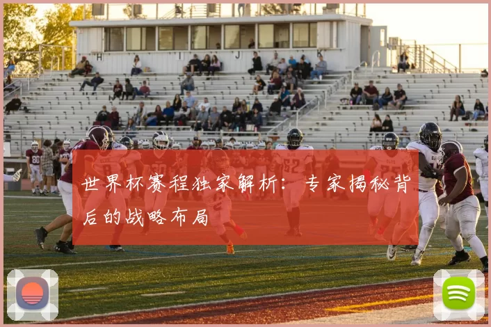 世界杯赛程独家解析：专家揭秘背后的战略布局